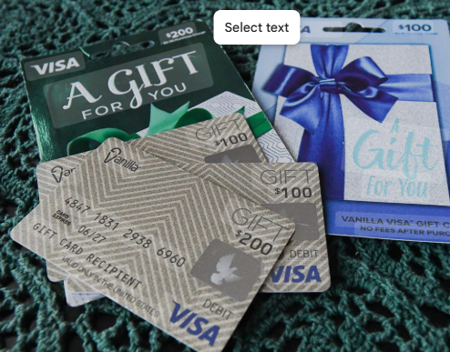 Vanilla Gift Card